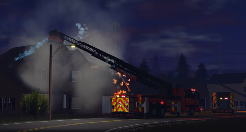 Anchorage Fire Department apparatus at an emergency scene