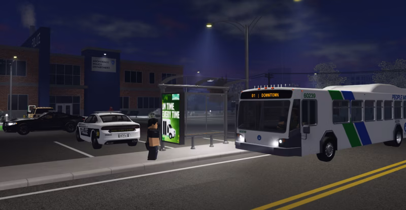 Municipality of Anchorage vehicles during city operations